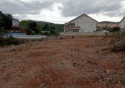 Eliminación de arbustos y hierbas con desbroce en Peñíscola