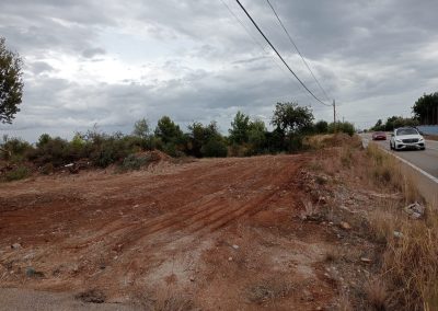 Desbroce de terrenos agrícolas en Peñíscola